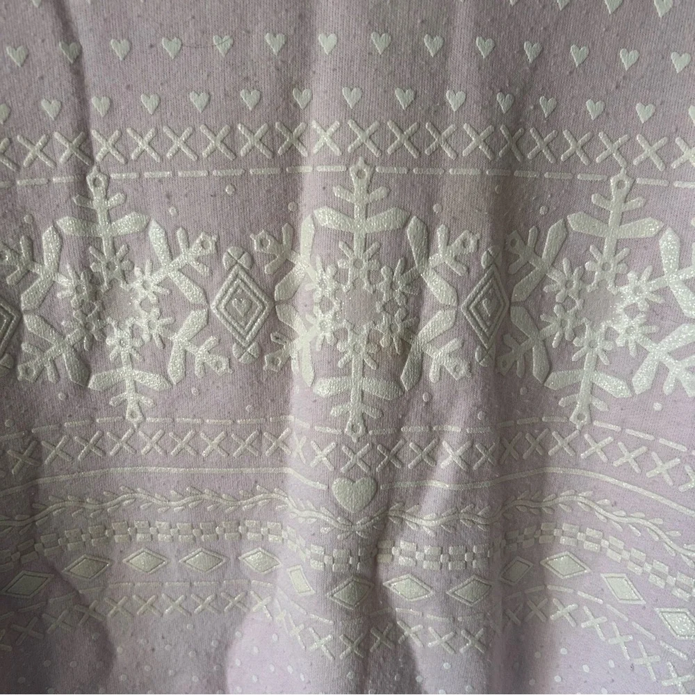 Vintage pink layered look fair isle sweatshirt XL - Picture 2 of 8